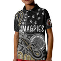 personalised-naidoc-week-2023-afl-magpies-kid-polo-shirt-aboriginal-dot-art-lizard-mix-boomerang