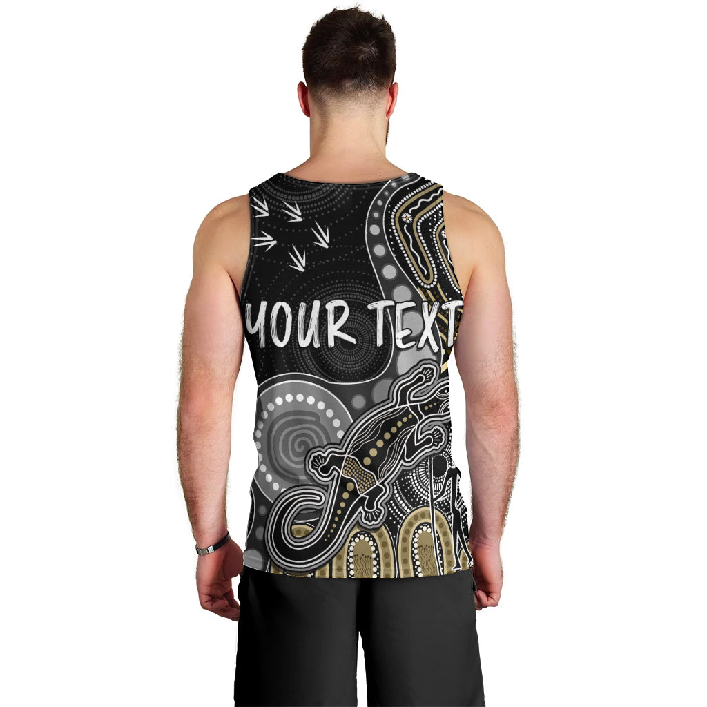 personalised-naidoc-week-2023-afl-magpies-men-tank-top-aboriginal-dot-art-lizard-mix-boomerang