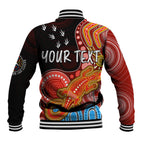 personalised-naidoc-week-2023-afl-suns-baseball-jacket-aboriginal-dot-art-lizard-mix-boomerang