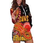 personalised-naidoc-week-2023-afl-suns-hoodie-dress-aboriginal-dot-art-lizard-mix-boomerang