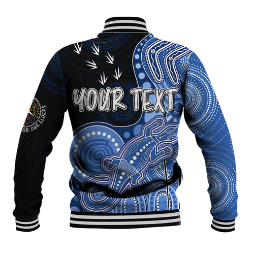 personalised-naidoc-week-2023-afl-bulldogs-baseball-jacket-aboriginal-dot-art-lizard-mix-boomerang