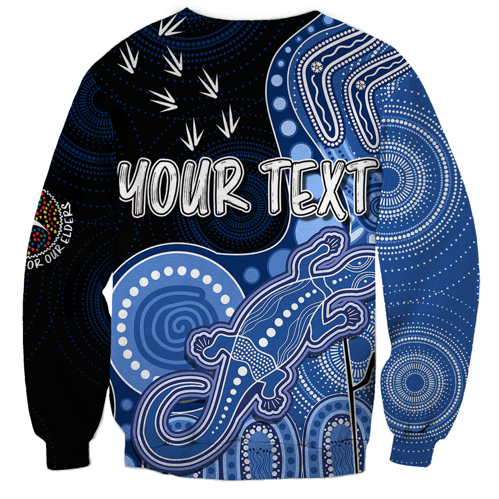 personalised-naidoc-week-2023-afl-bulldogs-sweatshirt-aboriginal-dot-art-lizard-mix-boomerang