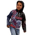 personalised-naidoc-week-2023-afl-demons-kid-hoodie-aboriginal-dot-art-lizard-mix-boomerang