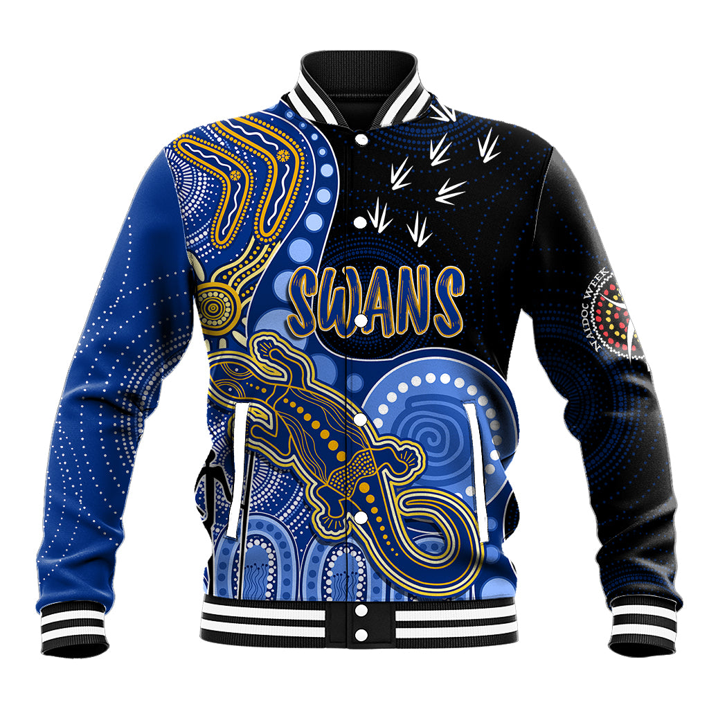personalised-naidoc-week-2023-afl-eagles-baseball-jacket-aboriginal-dot-art-lizard-mix-boomerang