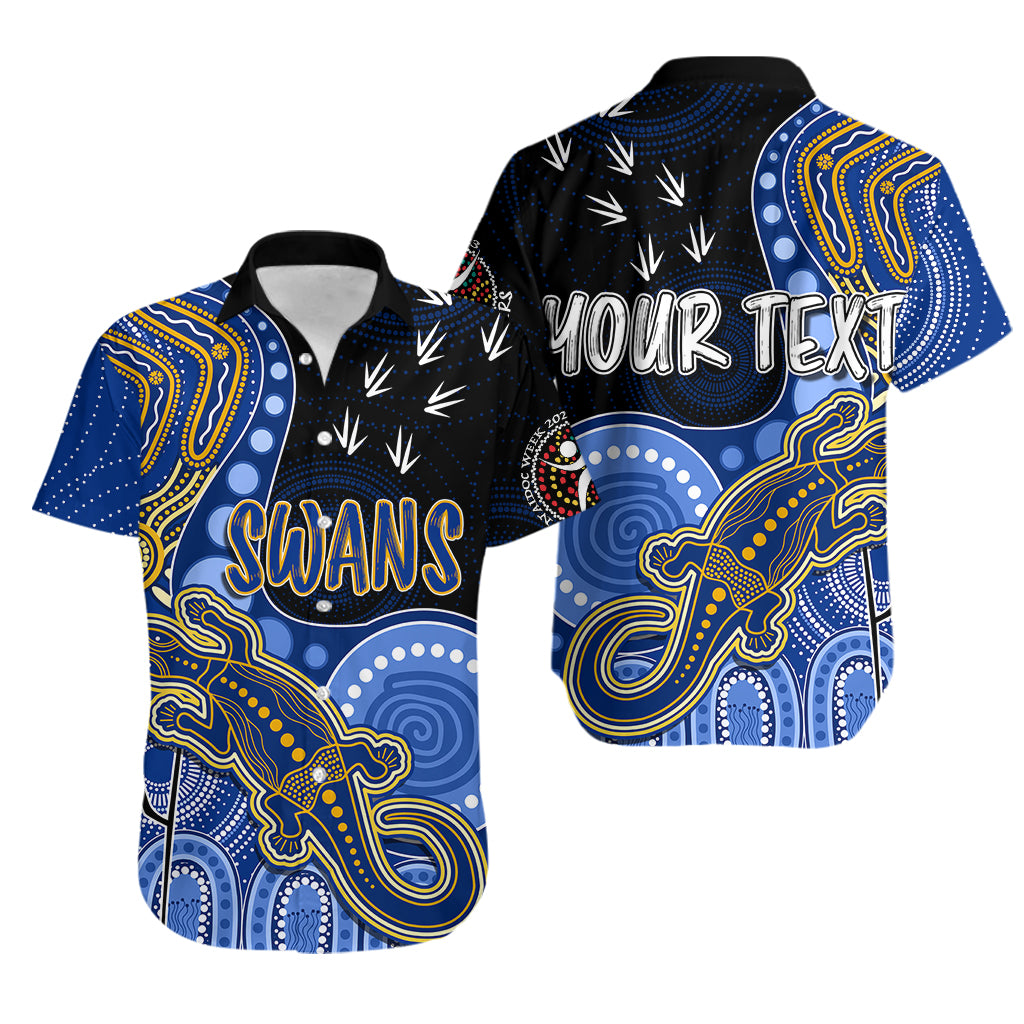 personalised-naidoc-week-2023-afl-eagles-hawaiian-shirt-aboriginal-dot-art-lizard-mix-boomerang