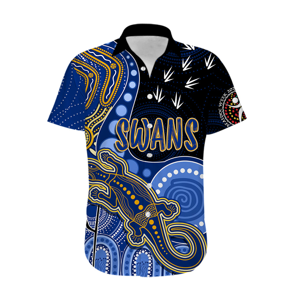 personalised-naidoc-week-2023-afl-eagles-hawaiian-shirt-aboriginal-dot-art-lizard-mix-boomerang