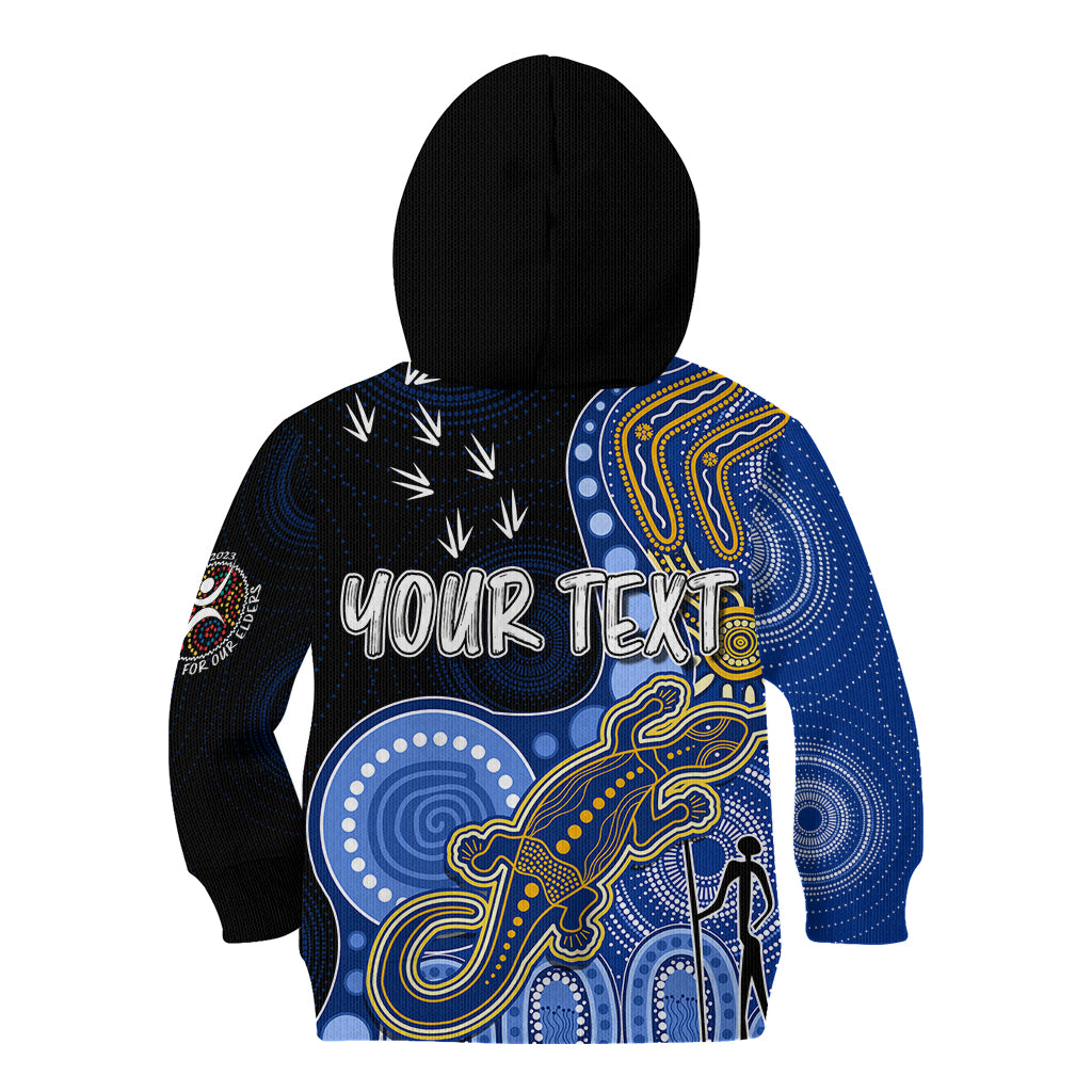 personalised-naidoc-week-2023-afl-eagles-kid-hoodie-aboriginal-dot-art-lizard-mix-boomerang