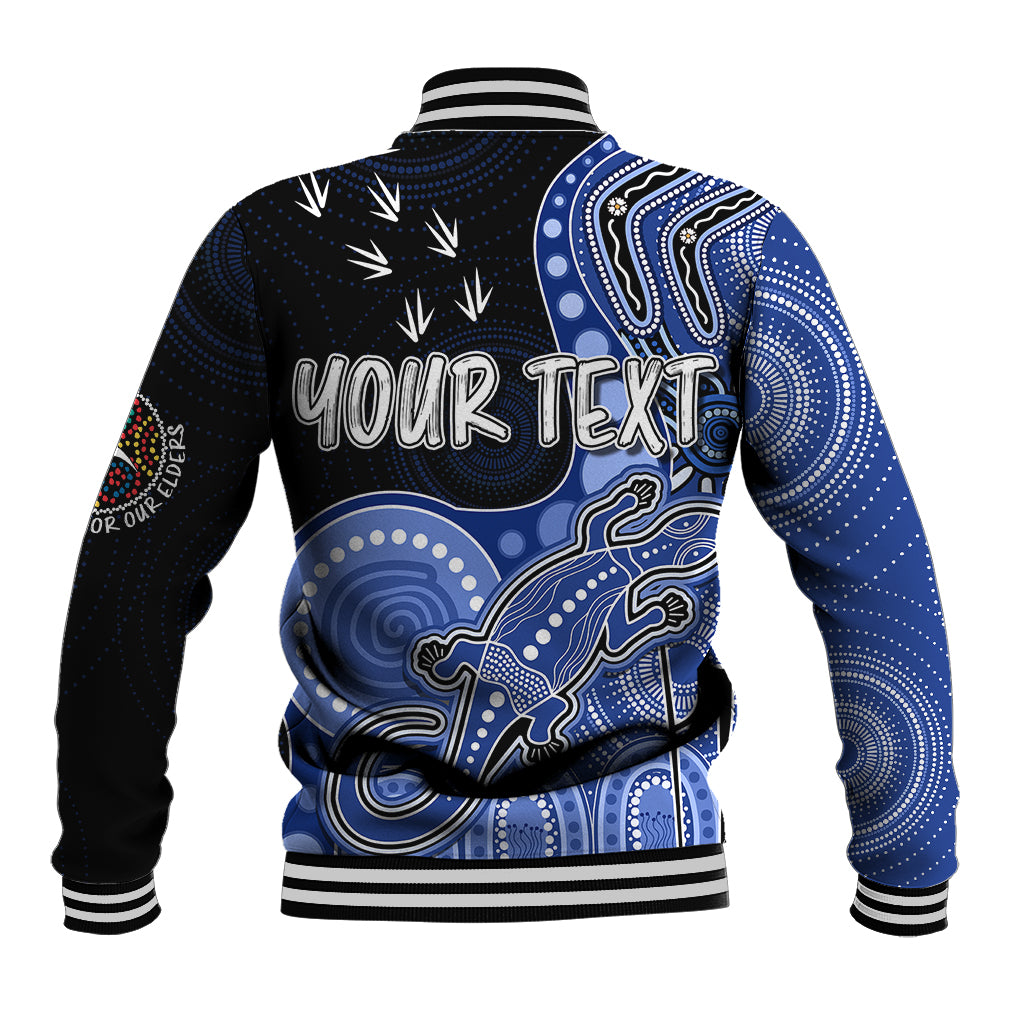 personalised-naidoc-week-2023-afl-kangaroos-baseball-jacket-aboriginal-dot-art-lizard-mix-boomerang