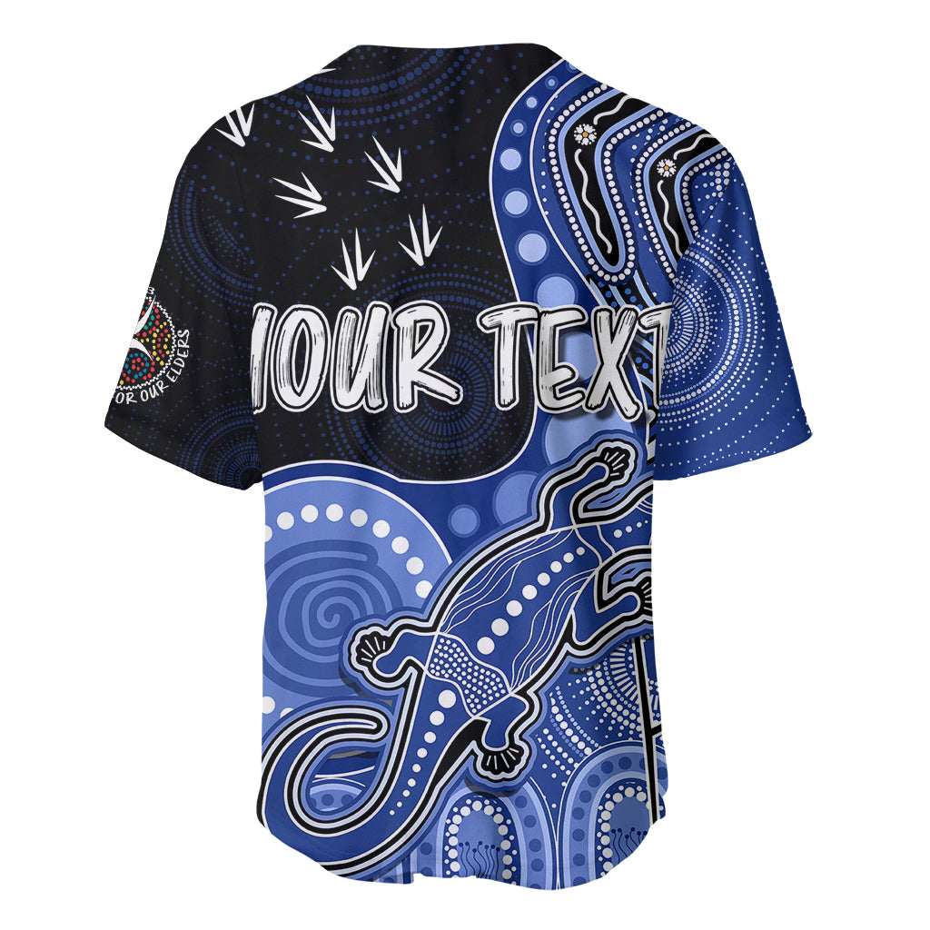 personalised-naidoc-week-2023-afl-kangaroos-baseball-jersey-aboriginal-dot-art-lizard-mix-boomerang