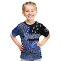 personalised-naidoc-week-2023-afl-kangaroos-kid-t-shirt-aboriginal-dot-art-lizard-mix-boomerang