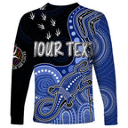 personalised-naidoc-week-2023-afl-kangaroos-long-sleeve-shirt-aboriginal-dot-art-lizard-mix-boomerang