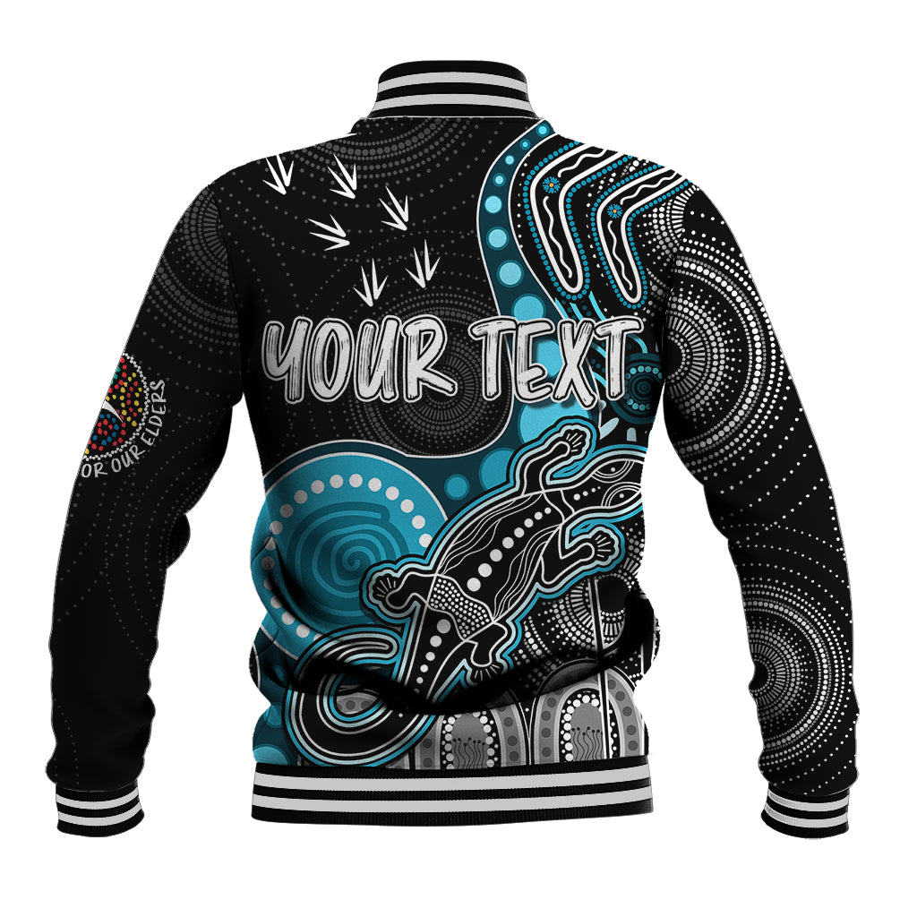 personalised-naidoc-week-2023-afl-powers-baseball-jacket-aboriginal-dot-art-lizard-mix-boomerang