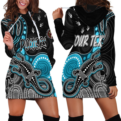 personalised-naidoc-week-2023-afl-powers-hoodie-dress-aboriginal-dot-art-lizard-mix-boomerang