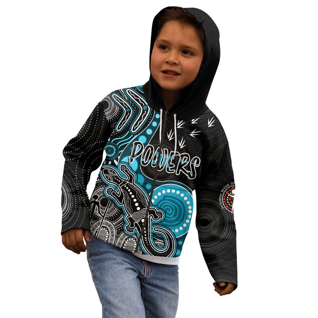 personalised-naidoc-week-2023-afl-powers-kid-hoodie-aboriginal-dot-art-lizard-mix-boomerang