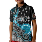 personalised-naidoc-week-2023-afl-powers-kid-polo-shirt-aboriginal-dot-art-lizard-mix-boomerang
