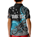 personalised-naidoc-week-2023-afl-powers-kid-polo-shirt-aboriginal-dot-art-lizard-mix-boomerang