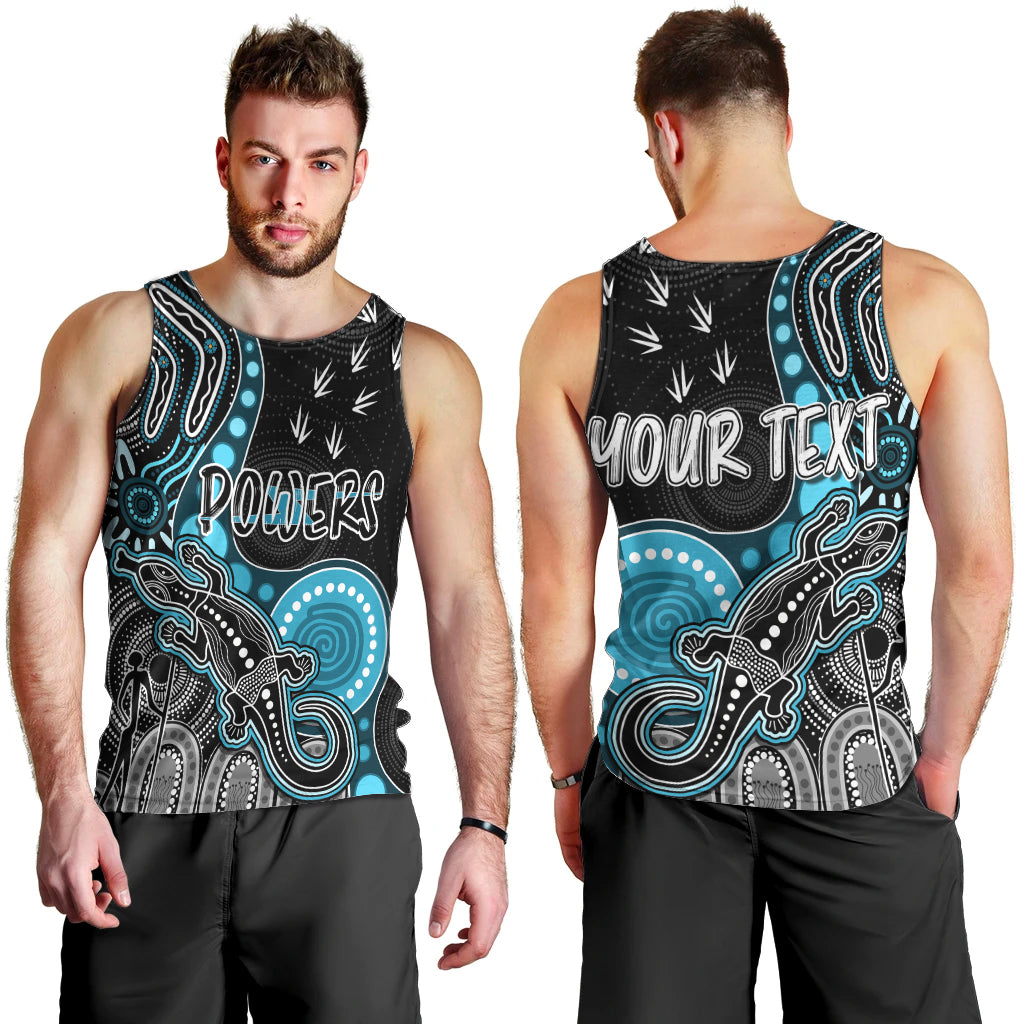 personalised-naidoc-week-2023-afl-powers-men-tank-top-aboriginal-dot-art-lizard-mix-boomerang