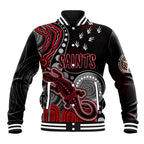 personalised-naidoc-week-2023-afl-saints-baseball-jacket-aboriginal-dot-art-lizard-mix-boomerang