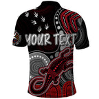 personalised-naidoc-week-2023-afl-saints-polo-shirt-aboriginal-dot-art-lizard-mix-boomerang