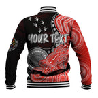 personalised-naidoc-week-2023-afl-swans-baseball-jacket-aboriginal-dot-art-lizard-mix-boomerang