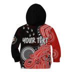 personalised-naidoc-week-2023-afl-swans-kid-hoodie-aboriginal-dot-art-lizard-mix-boomerang