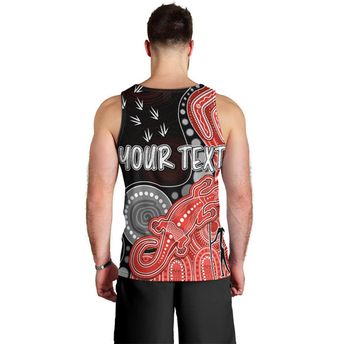 personalised-naidoc-week-2023-afl-swans-men-tank-top-aboriginal-dot-art-lizard-mix-boomerang