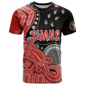 personalised-naidoc-week-2023-afl-swans-t-shirt-aboriginal-dot-art-lizard-mix-boomerang