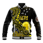 personalised-naidoc-week-2023-afl-tigers-baseball-jacket-aboriginal-dot-art-lizard-mix-boomerang