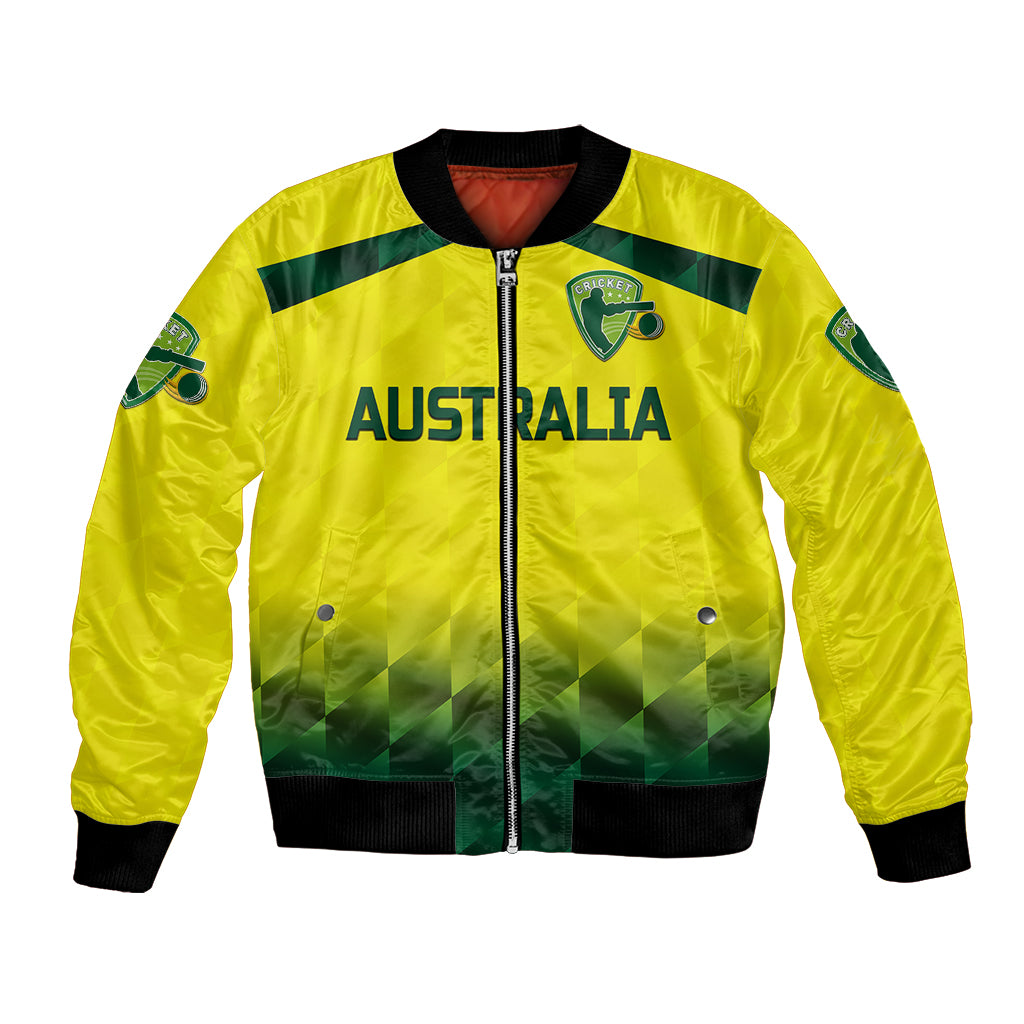 custom-personalised-australia-cricket-bomber-jacket-aussie-unique-gradient-yellow-vibes