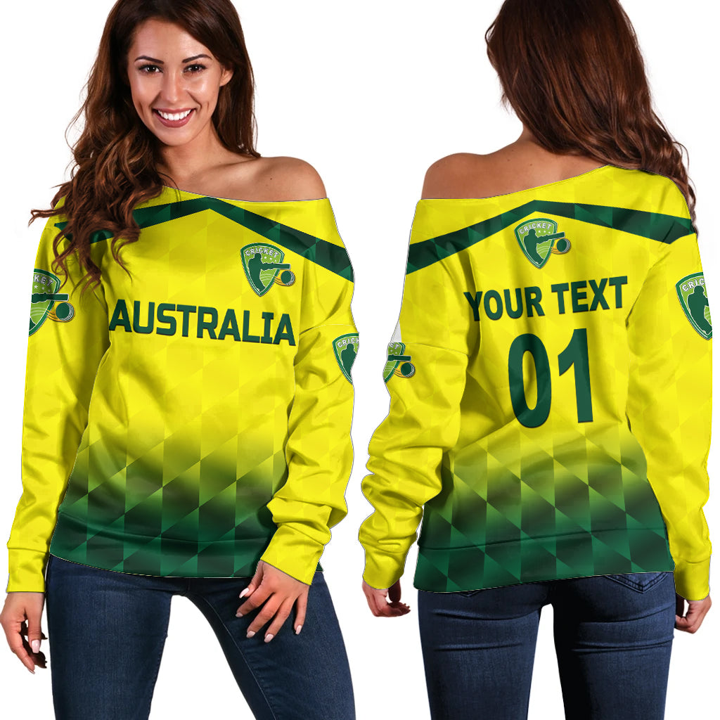 custom-personalised-australia-cricket-off-shoulder-sweater-aussie-unique-gradient-yellow-vibes