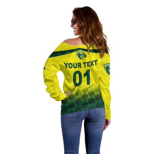 custom-personalised-australia-cricket-off-shoulder-sweater-aussie-unique-gradient-yellow-vibes