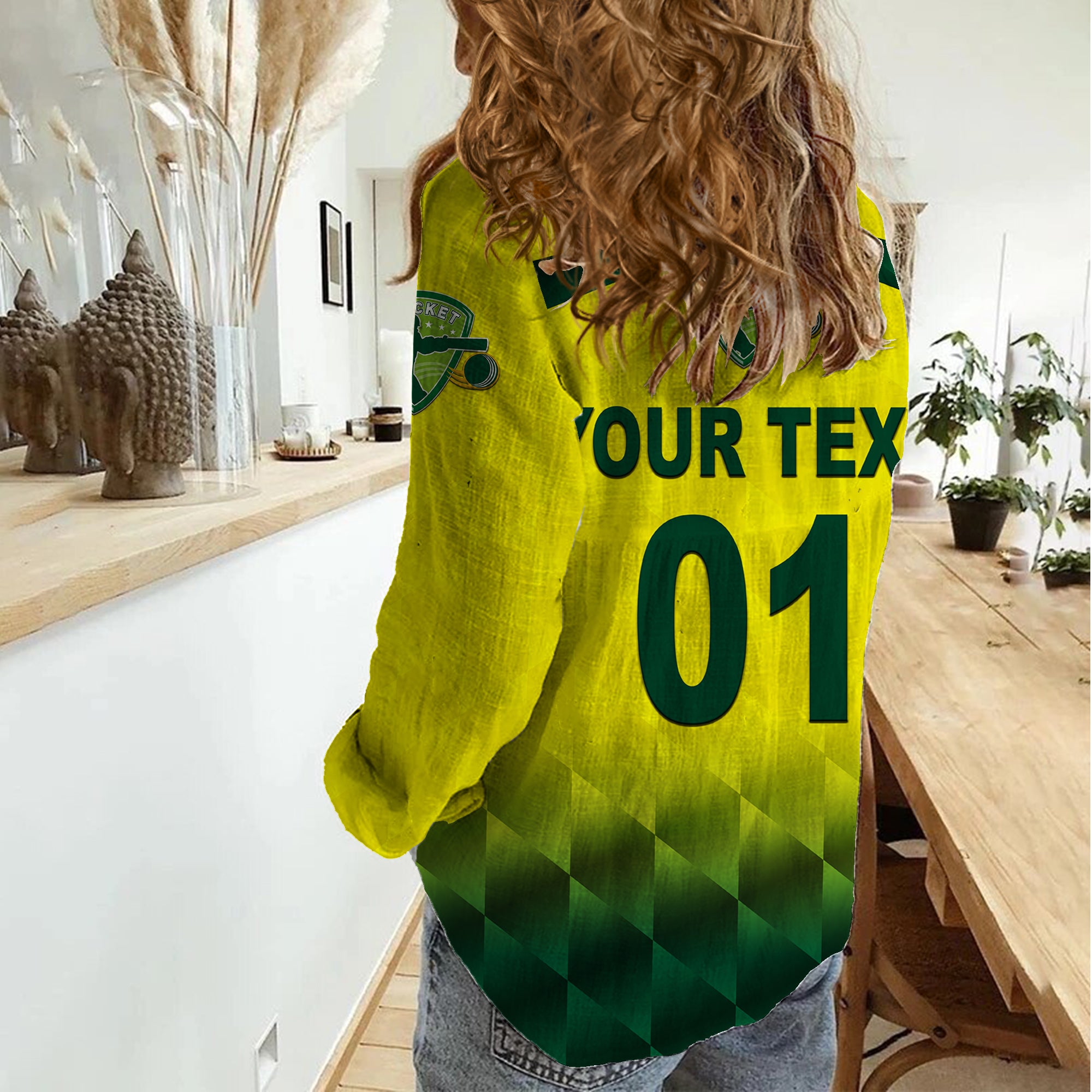 custom-personalised-australia-cricket-women-casual-shirt-aussie-unique-gradient-yellow-vibes