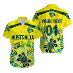 custom-personalised-australia-cricket-hawaiian-shirt-aboriginal-style-unique-yellow