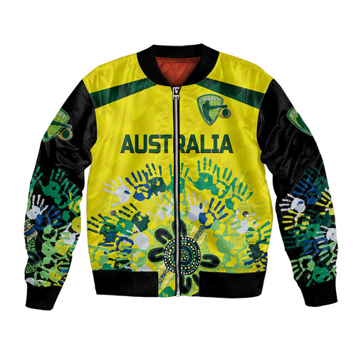 custom-personalised-australia-cricket-bomber-jacket-aboriginal-style-unique-black