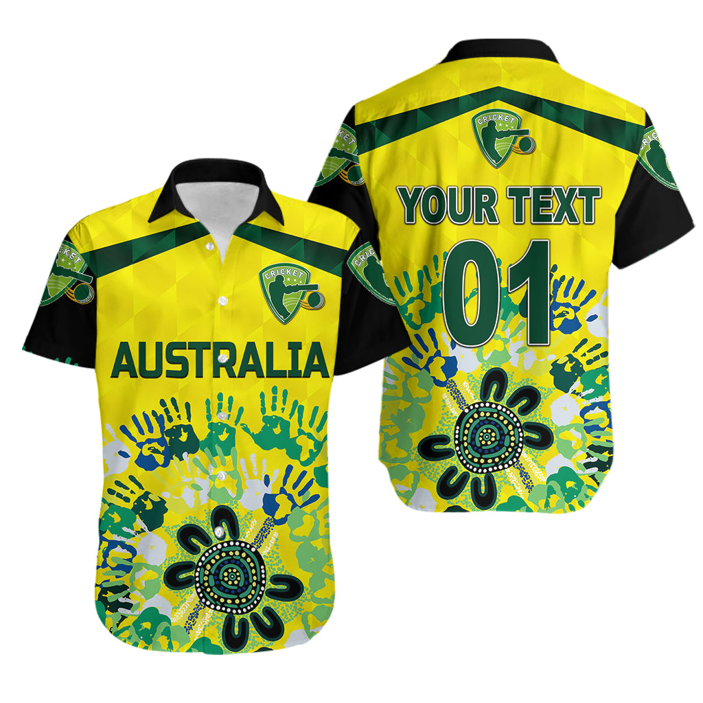 custom-personalised-australia-cricket-hawaiian-shirt-aboriginal-style-unique-black