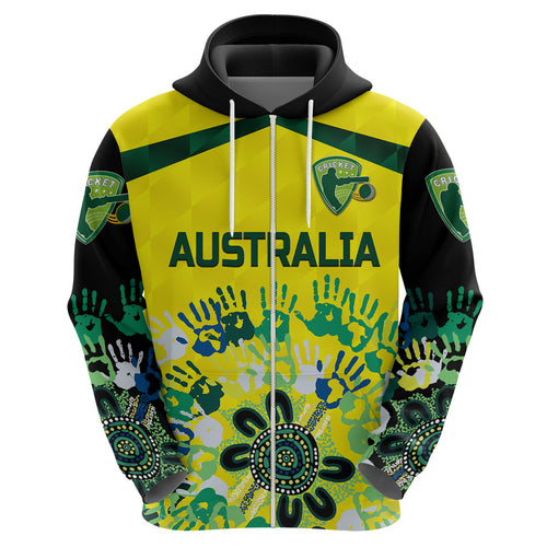 custom-personalised-australia-cricket-hoodie-aboriginal-style-unique-black