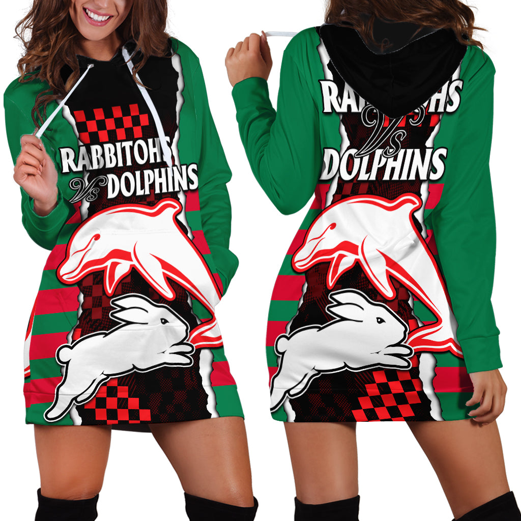 nrl-combine-rabbitohs-and-dolphins-hoodie-dress