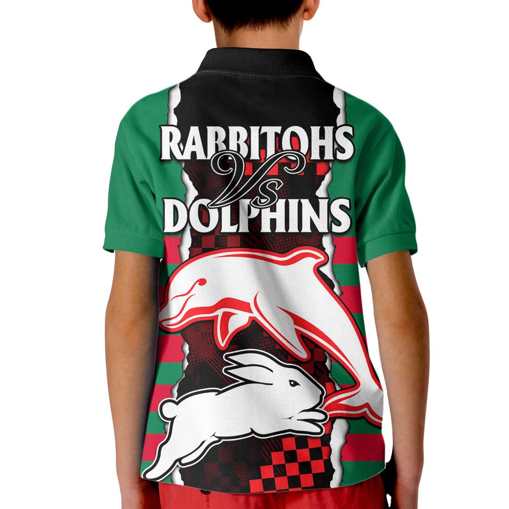 nrl-combine-rabbitohs-and-dolphins-kid-polo-shirt