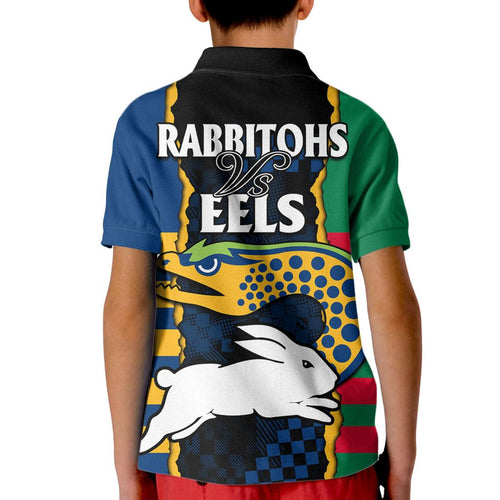nrl-combine-rabbitohs-and-eels-kid-polo-shirt