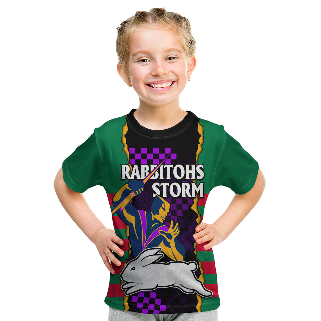 nrl-combine-rabbitohs-and-storm-kid-t-shirt