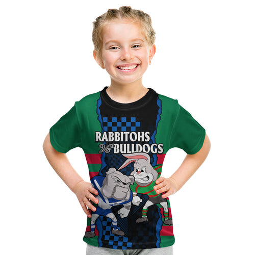 custom-text-and-number-nrl-combine-rabbitohs-and-bulldogs-kid-t-shirt