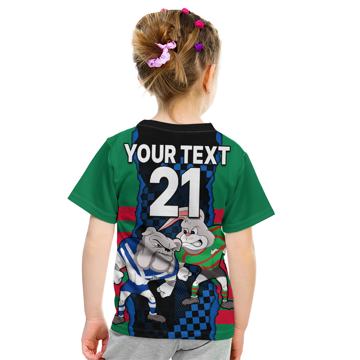 custom-text-and-number-nrl-combine-rabbitohs-and-bulldogs-kid-t-shirt