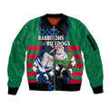 custom-text-and-number-nrl-combine-rabbitohs-and-bulldogs-sleeve-zip-bomber-jacket