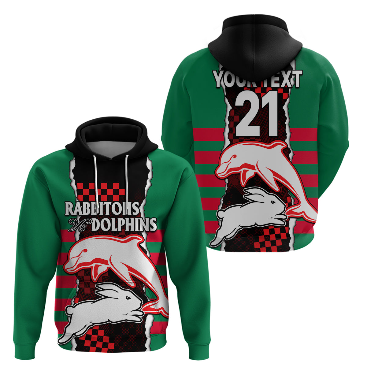 custom-text-and-number-nrl-combine-rabbitohs-and-dolphins-hoodie