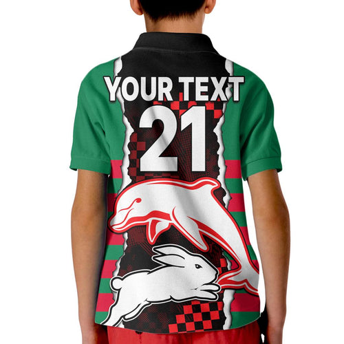 custom-text-and-number-nrl-combine-rabbitohs-and-dolphins-kid-polo-shirt