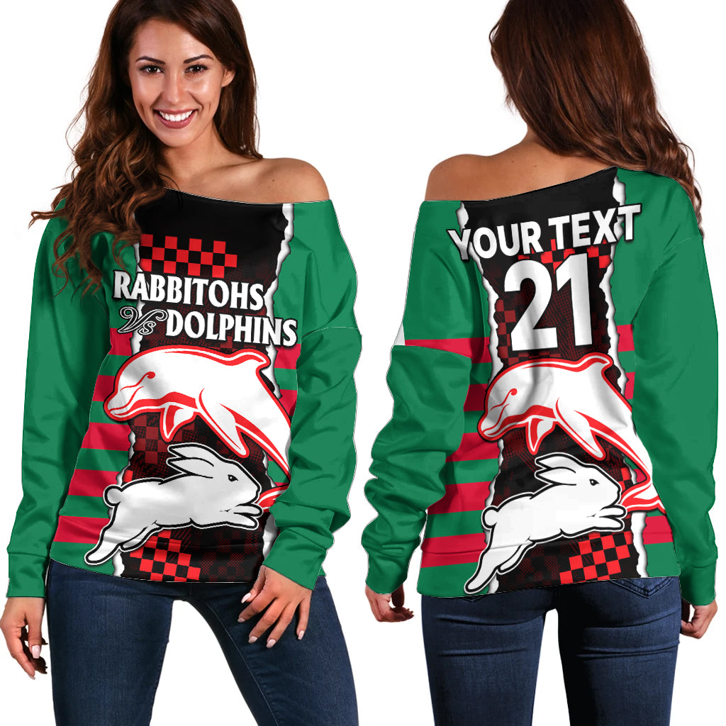 custom-text-and-number-nrl-combine-rabbitohs-and-dolphins-off-shoulder-sweater