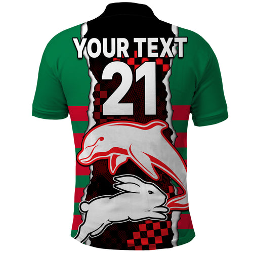 custom-text-and-number-nrl-combine-rabbitohs-and-dolphins-polo-shirt