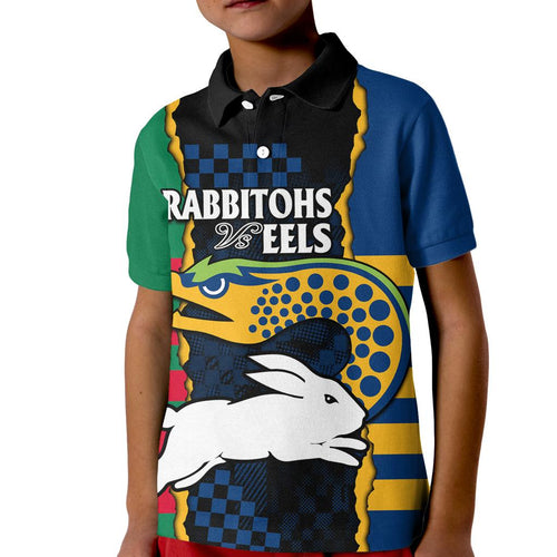 custom-text-and-number-nrl-combine-rabbitohs-and-eels-kid-polo-shirt