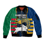 custom-text-and-number-nrl-combine-rabbitohs-and-eels-sleeve-zip-bomber-jacket