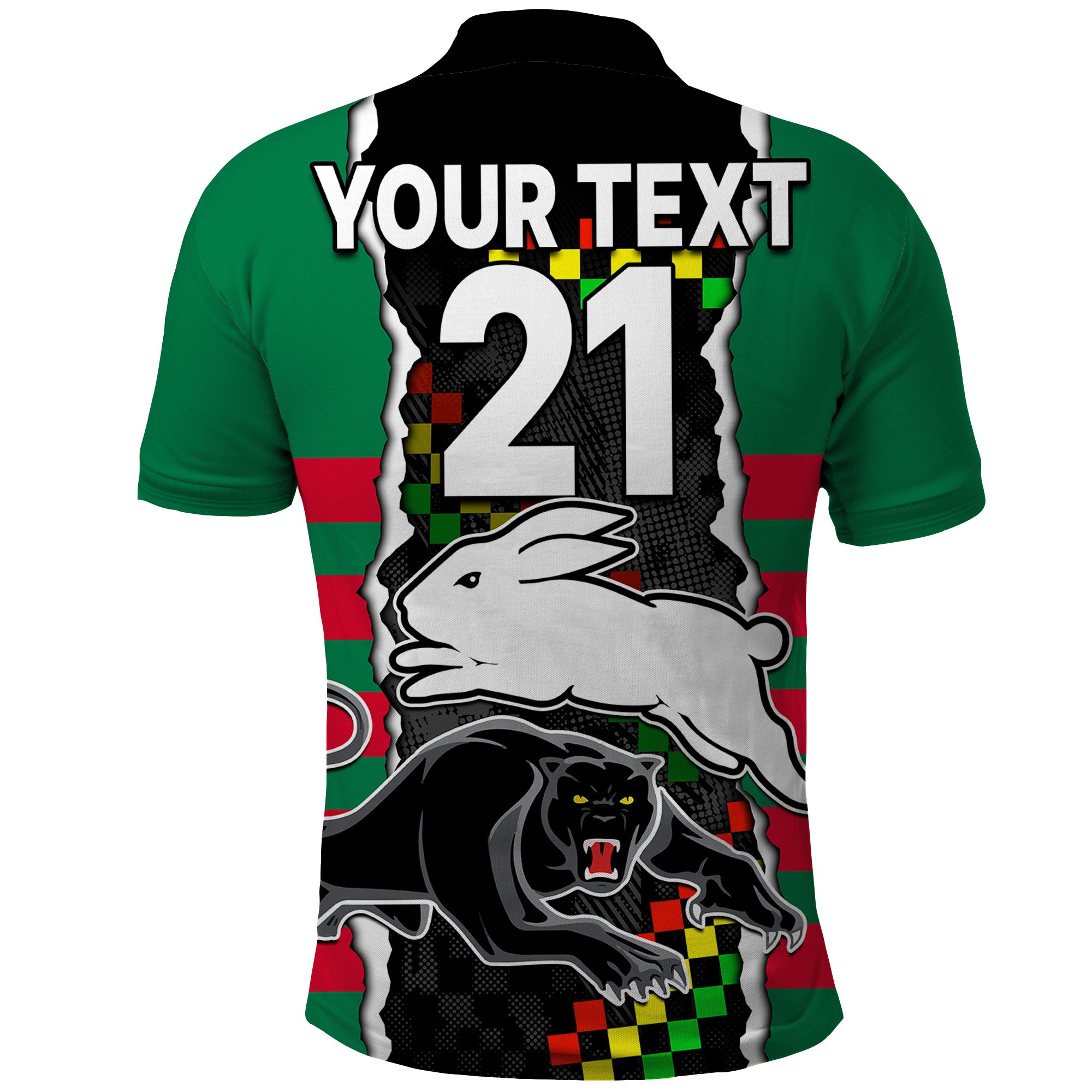 custom-text-and-number-nrl-combine-rabbitohs-and-panthers-polo-shirt